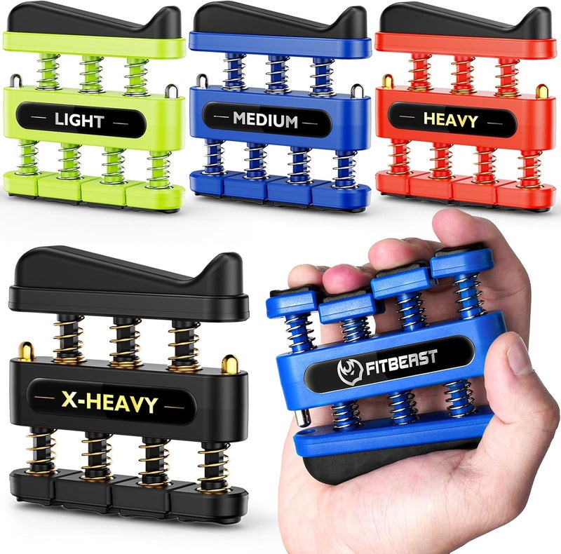 FitBeast Finger Strengthener, Finger Exerciser, Hand Exerciser for Improve Dexterity and Strength in Fingers, Hands, Forearms–Grip Strength Trainer for Musicians, Climbers - Image 1